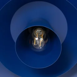 Loftlampe Plato, mørkeblå, metal, Ø 38 cm, E27