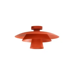 Loftlampe Plato, orange, metal, Ø 38 cm, E27