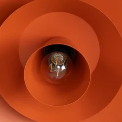 Loftlampe Plato, orange, metal, Ø 38 cm, E27