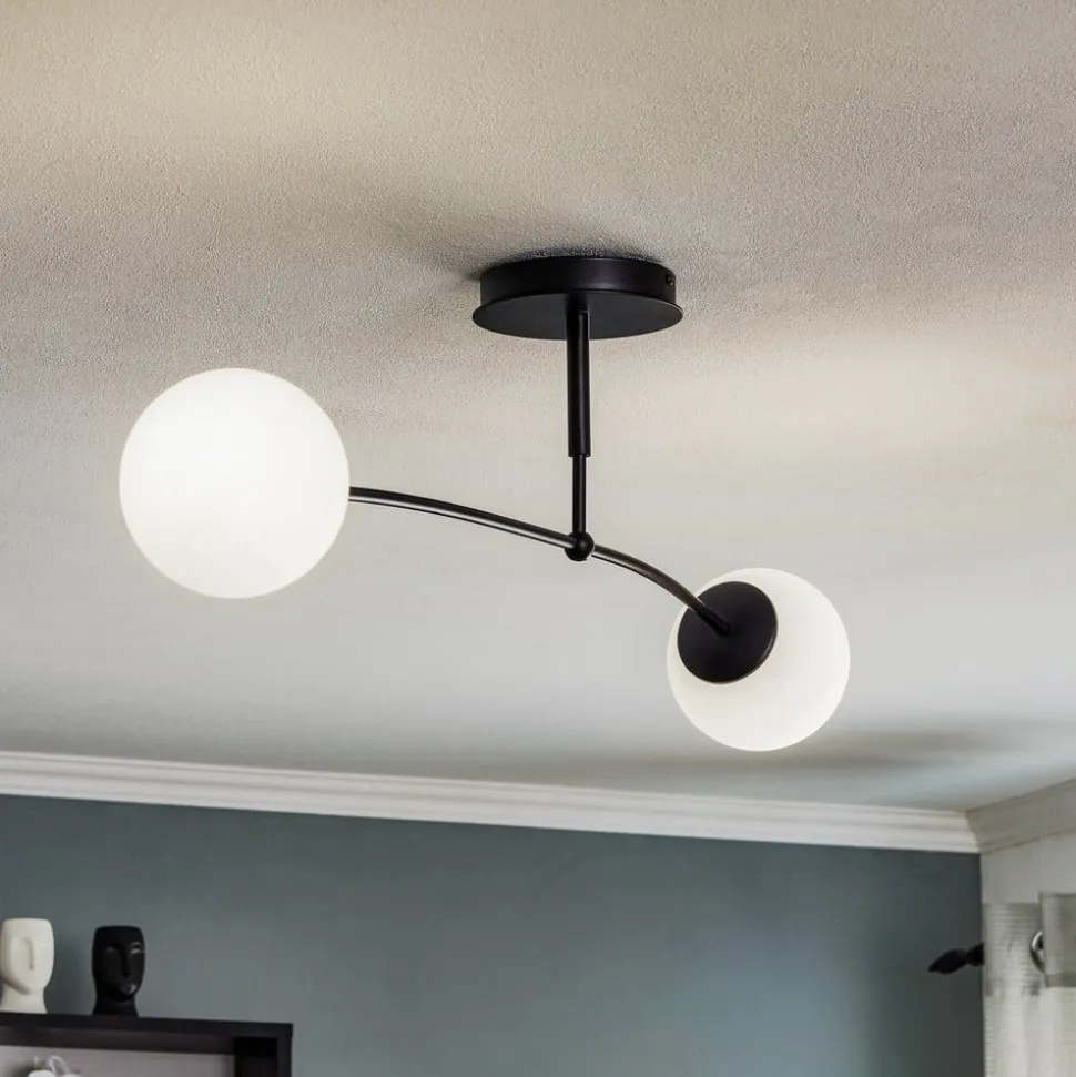 Loftlampe Pregos 2, 2 lyskilder, sort