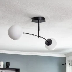 Loftlampe Pregos 2, 2 lyskilder, sort