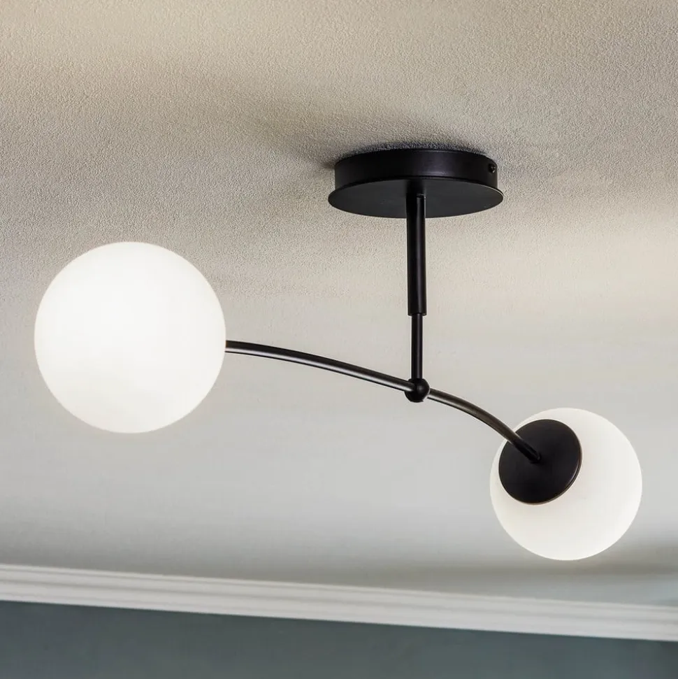 Loftlampe Pregos 2, 2 lyskilder, sort