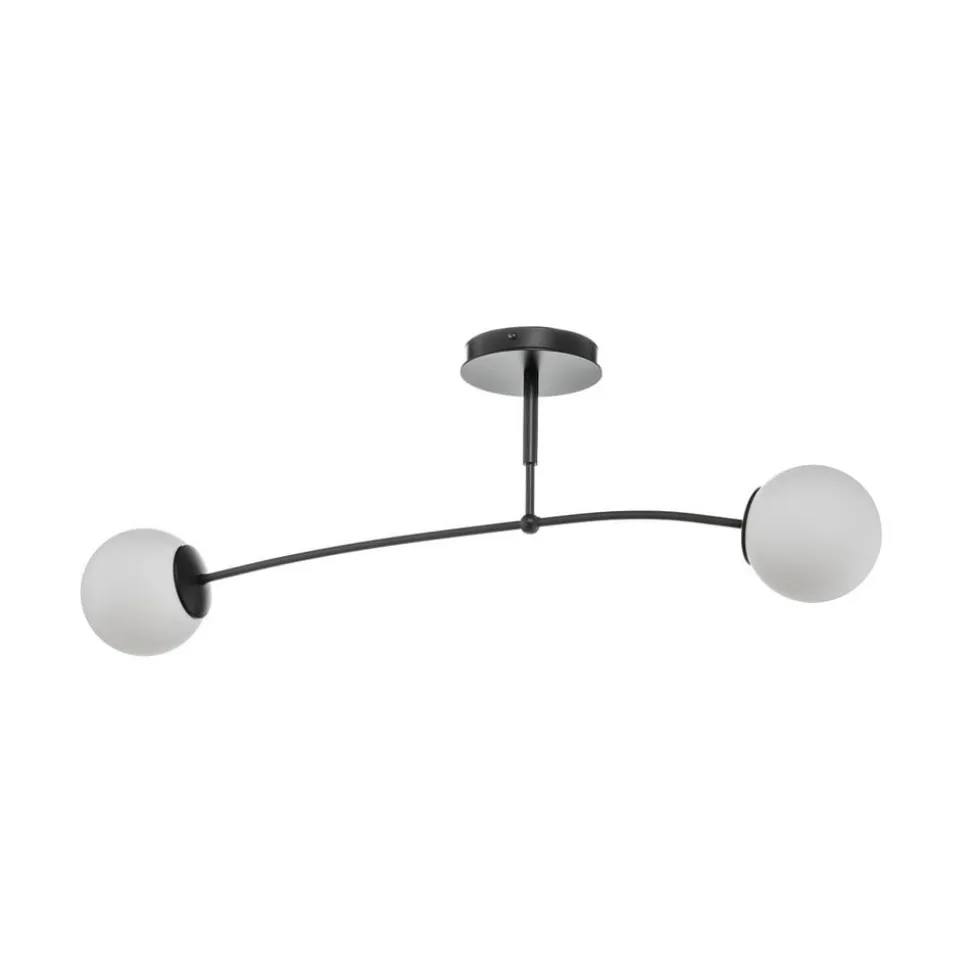 Loftlampe Pregos 2, 2 lyskilder, sort