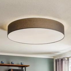 Loftlampe Rondo, grå Ø 80 cm