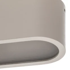 Loftlampe Soft, 95 x 6 cm, hvid, aluminium, G13