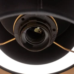 Loftlampe Soho cylindrisk 3 lyskilder sort/guld