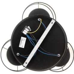 Loftlampe Soho cylindrisk 3 lyskilder sort/guld