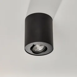 Loftlampe sæt, drejelig, sort