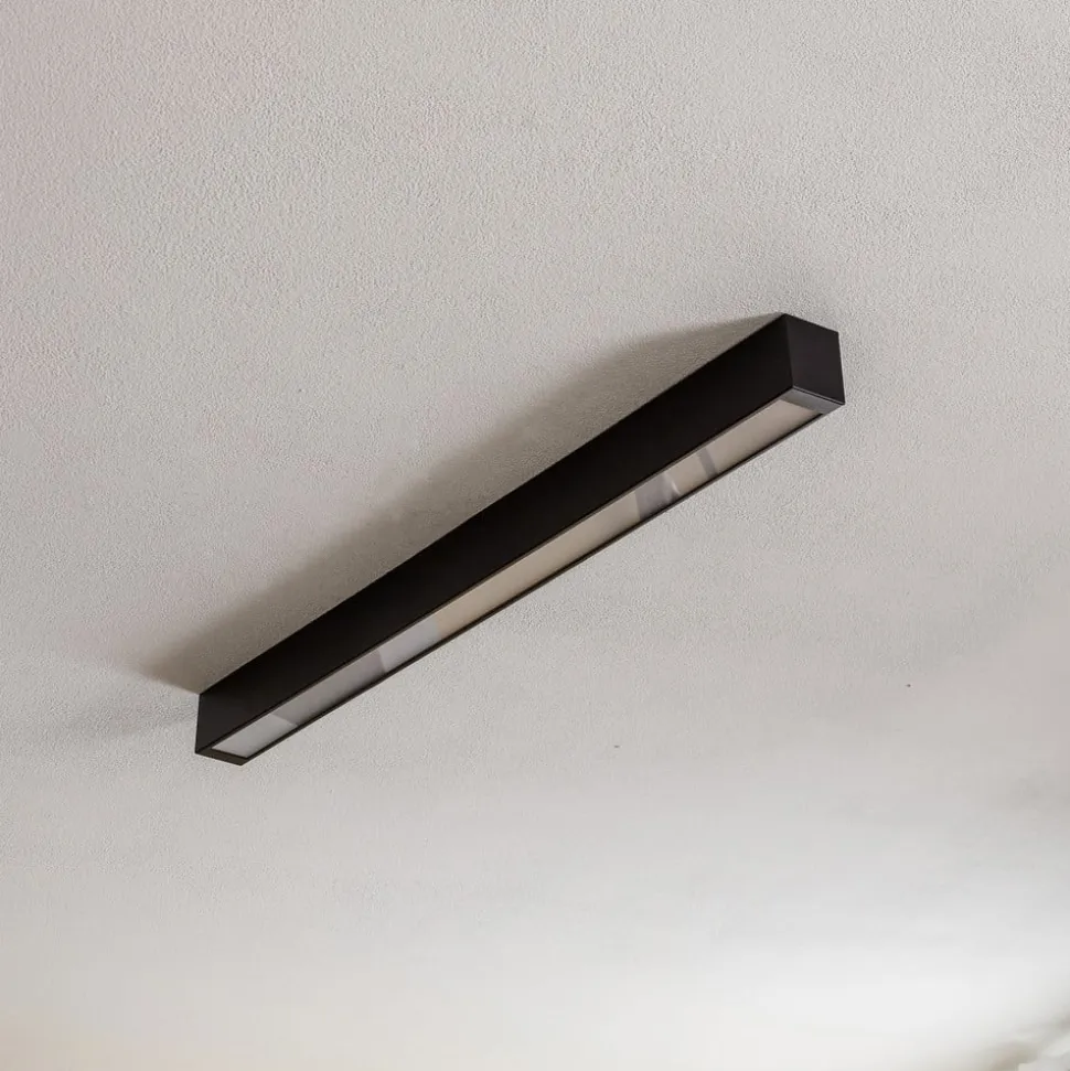 Loftlampe Straight sort 92 cm