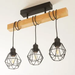 Loftlampe Townshend 5 med 3 gitterskærme