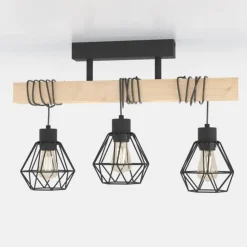 Loftlampe Townshend 5 med 3 gitterskærme