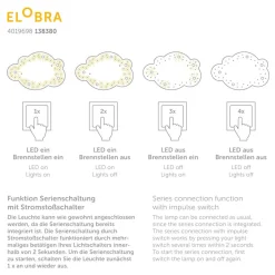 Loftslampe billede sky Lillifee nattehimmel