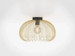 Loftslampe Venezuela, skærm lavet af gyldne stænger