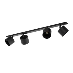 Loftspot Bot, sort, 4 lyskilder