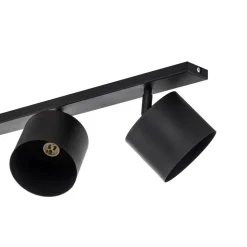 Loftspot Bot, sort, 4 lyskilder