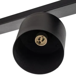 Loftspot Bot, sort, 4 lyskilder