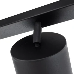 Loftspot Bot, sort, 4 lyskilder