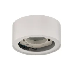 Loftspot Flea i stål, hvid