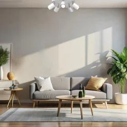 Loftspot Fun, hvid, Ø 30 cm, justerbar, GU10