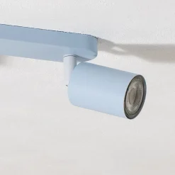 Loftspot Livia, lyseblå, 52 cm, 3 lyskilder, metal, GU10