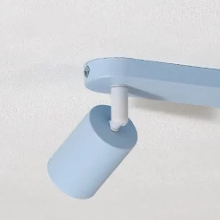 Loftspot Livia, lyseblå, 52 cm, 3 lyskilder, metal, GU10