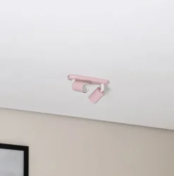 Loftspot Livia, lyserød, 35 cm, 2 lyskilder, metal, GU10