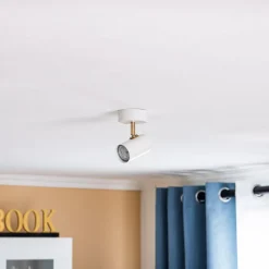 Loftspot Lund i hvid, 1 lyskilde