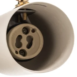 Loftspot Lund i hvid, 1 lyskilde