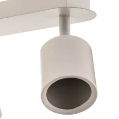 Loftspot Modo i stål, hvid, 3 lyskilder