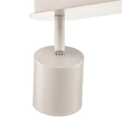 Loftspot Modo i stål, hvid, 3 lyskilder