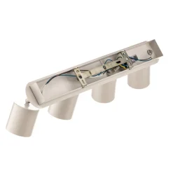 Loftspot Modo i stål, hvid, 4 lyskilder