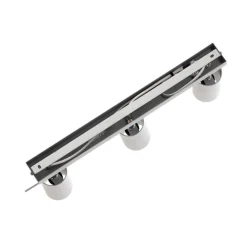 Loftspot Round, grå, 3 lyskilder lineær