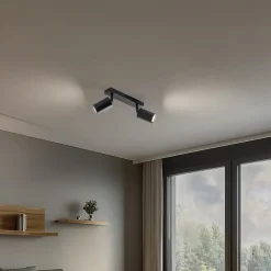 Loftspot Zoom, 2 lyskilder, sort