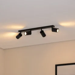 Loftspot Zoom, 4 lyskilder, sort