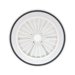 Loftventilator Almeria LED CCT, hvid/sort