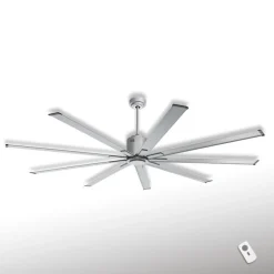 Loftventilator Big Smooth Eco 220 cm titaniumsølv