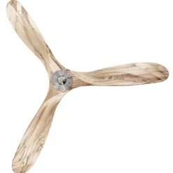 Loftventilator Eco Genuino 152 krom/lyst træ