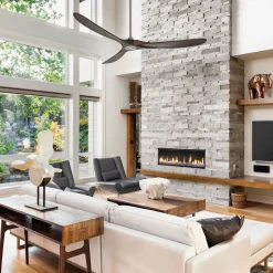 Loftventilator Eco Genuino 152 krom/valnød