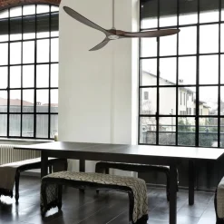 Loftventilator Eco Genuino 152 krom/valnød