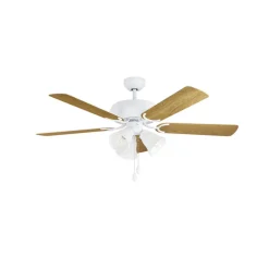 Loftventilator Las Palmas, 3 x E27, afbryder med træksnor, hvid