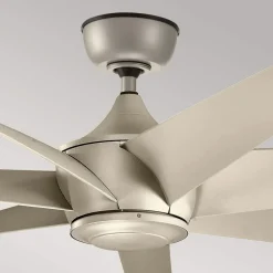 Loftventilator Lehr2, IP44, sølv antik, Ø 137 cm