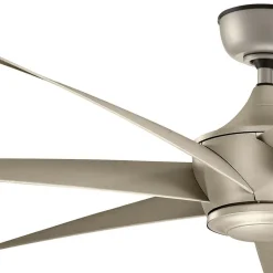 Loftventilator Lehr2, IP44, sølv antik, Ø 137 cm