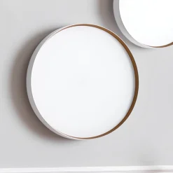 LOOM DESIGN LED-loftlampe Lucia, hvid/guldfarvet Ø 60 cm