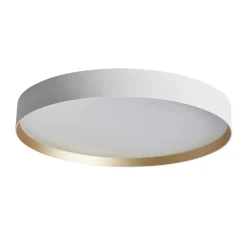 LOOM DESIGN LED-loftlampe Lucia, hvid/guldfarvet Ø 60 cm