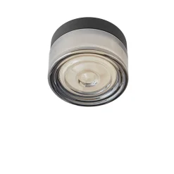 LOOM DESIGN LED-loftlampe Otto Wave, grå, IP65