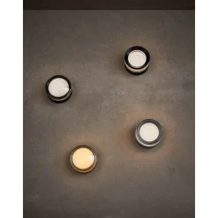 LOOM DESIGN LED-loftslampe Otto Convex, ravfarvet, IP65