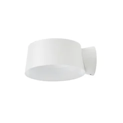 LOOM DESIGN LED-væglampe Cookie, hvid, aluminium, Ø 15 cm