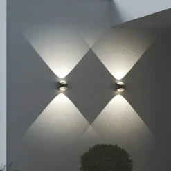 LOOM DESIGN Saga udendørs væglampe op/ned sort