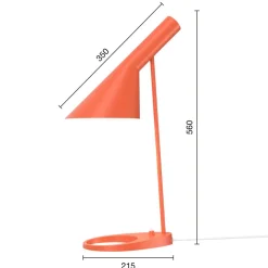 Louis Poulsen AJ designerbordlampe orange