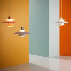 Louis Poulsen Designer-pendellampe PH 5, grå, Ø 50 cm